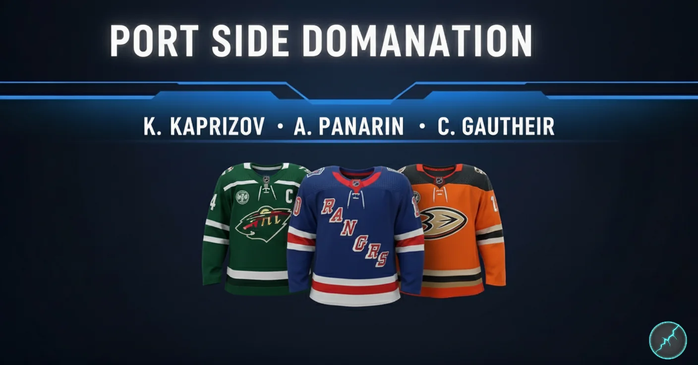 Left Wing Position Stack - Kaprizov, Panarin, Gauthier